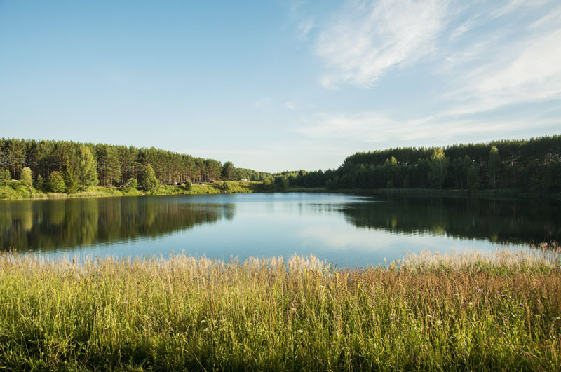Лежнинское озеро в Кировской области
